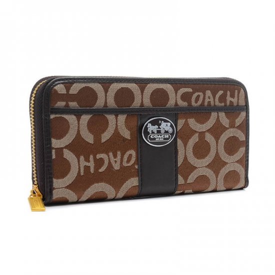 Coach Legacy In Signature Large Brown Wallets BVS | Coach Outlet Canada